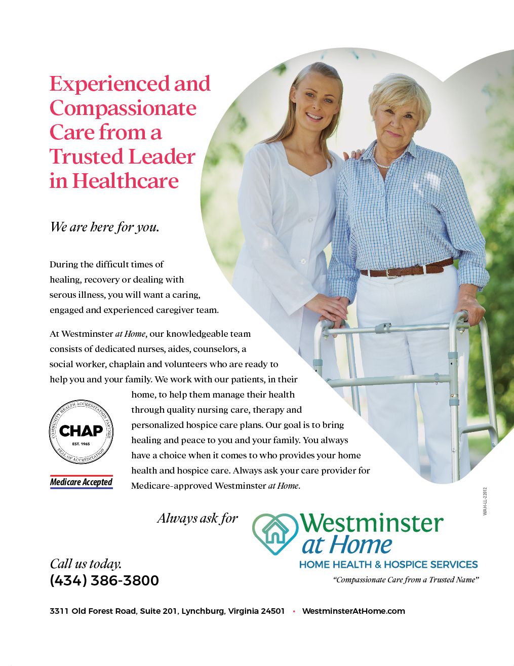 westminster at home health and hospice services print advertising stimulus advertising